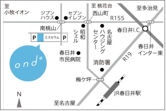 ond°オンド音楽教室地図